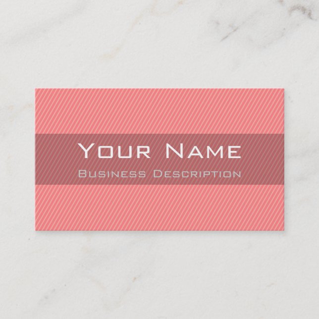 Minimale Streifen-Visitenkarte Visitenkarte (Vorderseite)