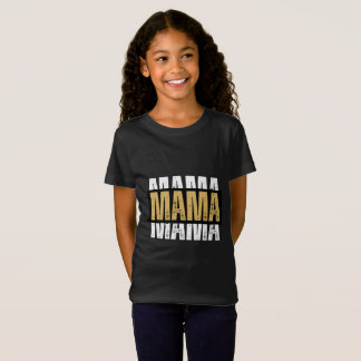 Minimale süße Bär-Mama-Typografie-Kunst T-Shirt