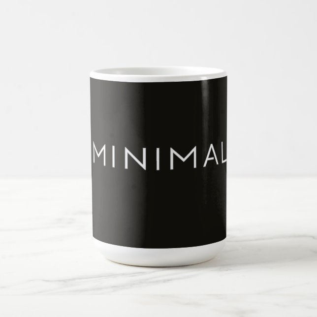 Minimale Textgestaltung – Saubere Ästhetik-Typogra Kaffeetasse (Mittel)