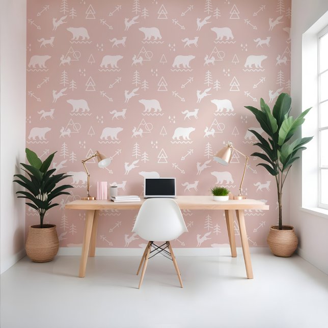 Minimale Tiere im Wildniswald im Freien Tapete (Minimal Outdoor Wilderness Forest Forest Animals Wallpaper)