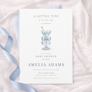 Minimale Tini One ist auf dem Weg Jungen-Baby-Part Einladung
