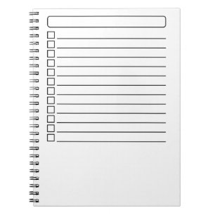 Minimale To-Do-Liste Schablonen Vorlage Notizblock