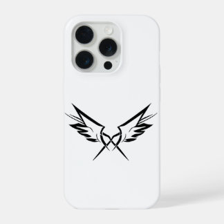 Minimale Tribal Wings Hülle für iPhone 15 Pro