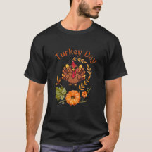 Minimale Truthahn-Dankfest-T-Shirt – Moderne Herbs