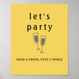 Minimale Typografie Elegantes Wandkunstposter-Part Poster