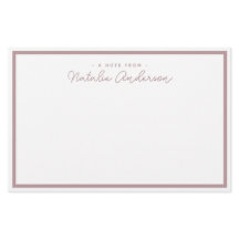 Minimale Typografie Lässige Script Pastel-Rose