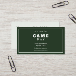 Minimale Typografie Saubere Visitenkarte Spielta