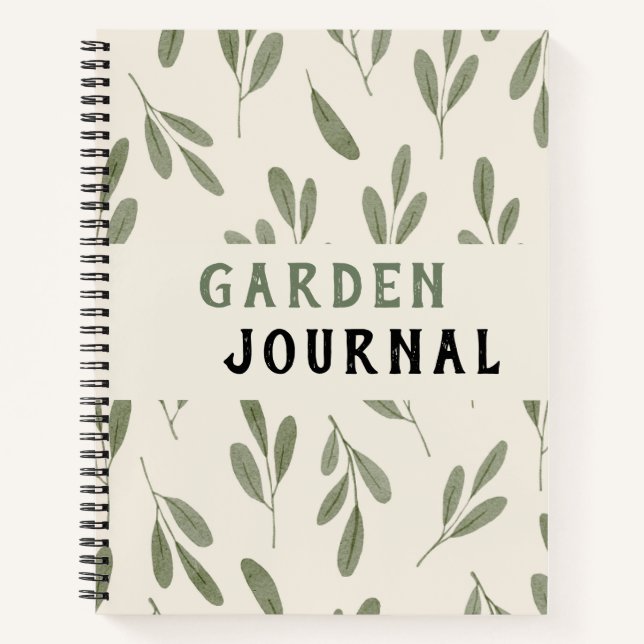 Minimale Typografie sauberes Notizbuch Journal  (Vorderseite)