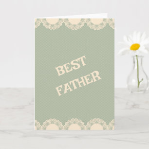 Minimale Typografie Vintage-Grußkarte Vater Karte