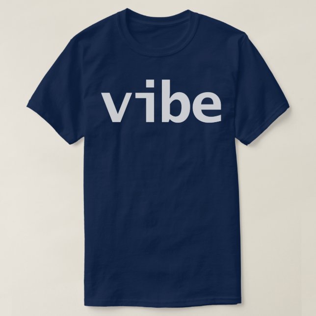Minimale Typografie, weißer Text T-Shirt (Design vorne)