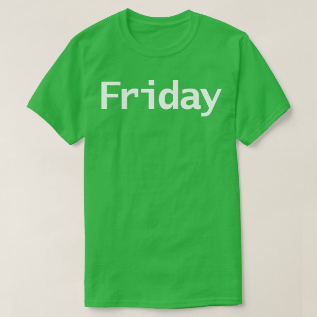 Minimale Typografie Weißer Text T-Shirt (Design vorne)