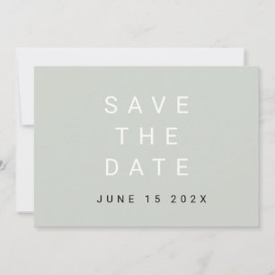 Minimale typografische Darstellung Save the Date