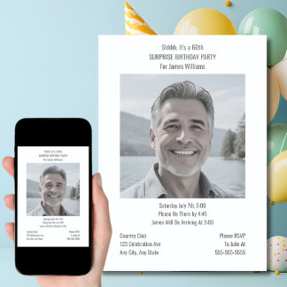 Minimale Überraschung - Einladungen zum Geburtstag