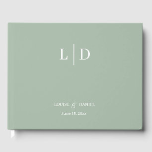 Minimale und einfache Personalisierte Hochzeit Gästebuch