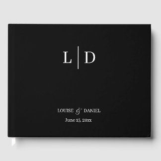 Minimale und einfache Personalisierte Hochzeit Gästebuch