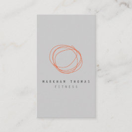 Minimale und moderne Designer-Logo-Orange Visitenkarte