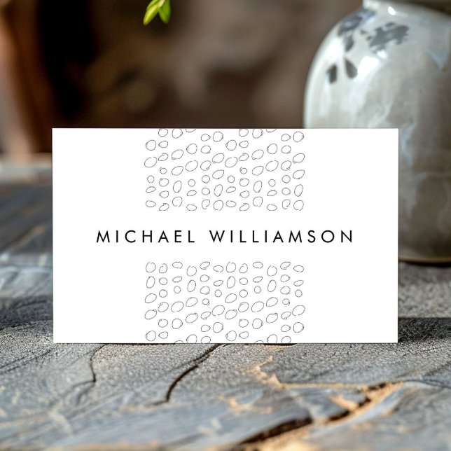 Minimale und moderne Designer Scribble Circles Visitenkarte (Von Creator hochgeladen)