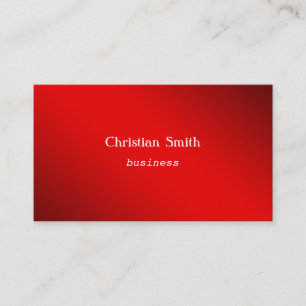 Minimale und moderne rote Visitenkarte