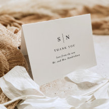 Minimale und schicke Monogramm | Hochzeit