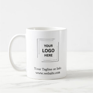 Minimale Unternehmensmarkenfördernde Gestaltung Kaffeetasse