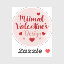 Minimale Valentinstag-Liebe-Typografie-Design | R