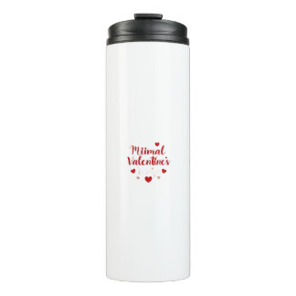 Minimale Valentinstag-Liebe-Typografie-Design | R Thermosbecher