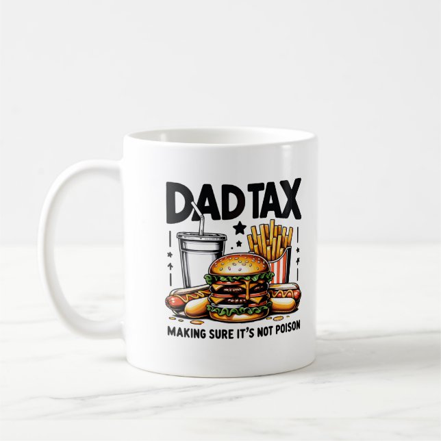 Minimale Vater Tax Food Icon Art Kaffeetasse (Links)