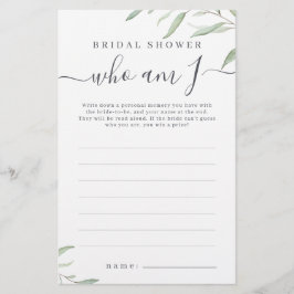 Minimale Vegetation, die ich bin Brautparty-Spiel