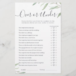 Minimale Vegetation Über oder unter Brautparty