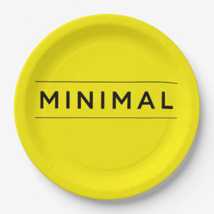 Minimale Vibes Pappteller