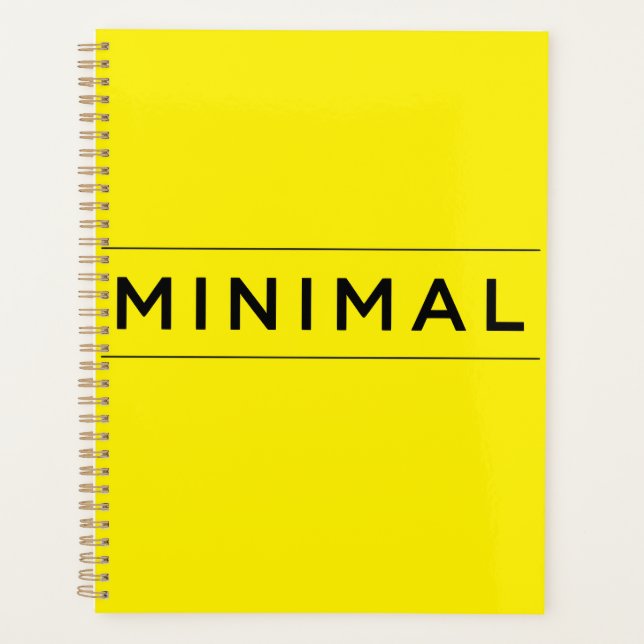 Minimale Vibes Planer (Vorderseite)