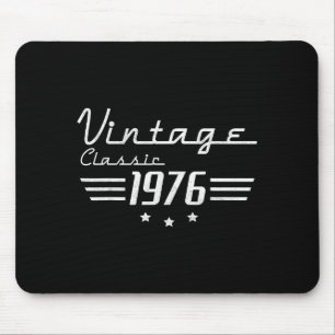 Minimale Vintage 50 Geburtstagsdekorationen Männer Mousepad