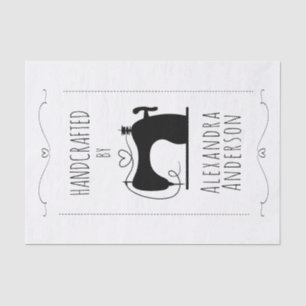 Minimale Vintage-Nähmaschine Handwerkskunst Seidenpapier