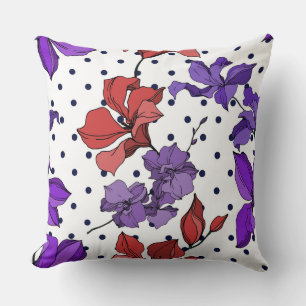 Minimale vintage süße wilde florale Tintenkunst Pu Kissen