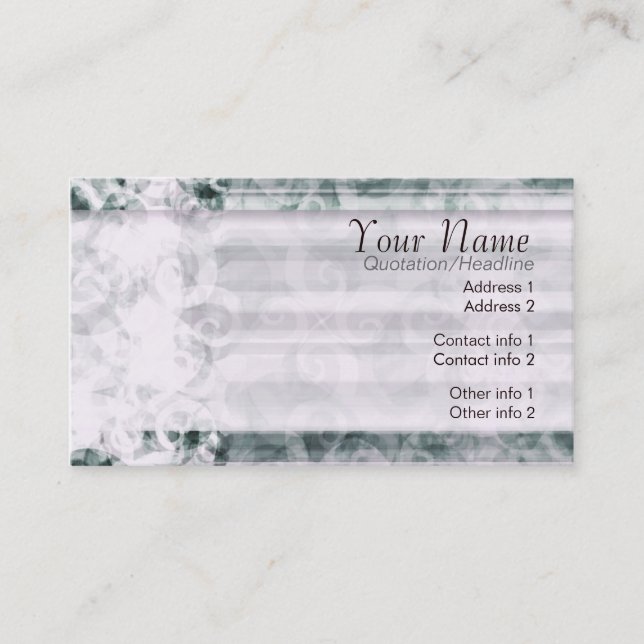 Minimale Visitenkarte (Vorderseite)