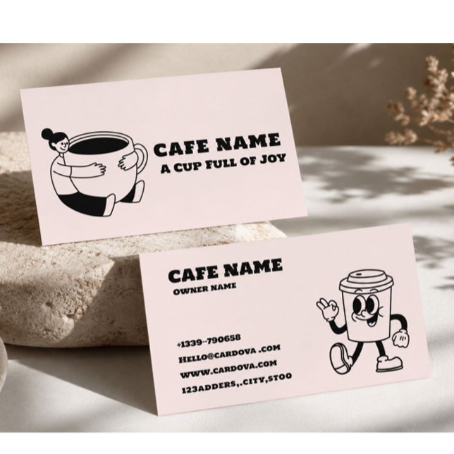Minimale Visitenkarte für Coffeeshops | Moderne Ca (Von Creator hochgeladen)