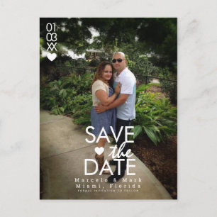 Minimale Warnungen speichern Foto Daten Postkarte