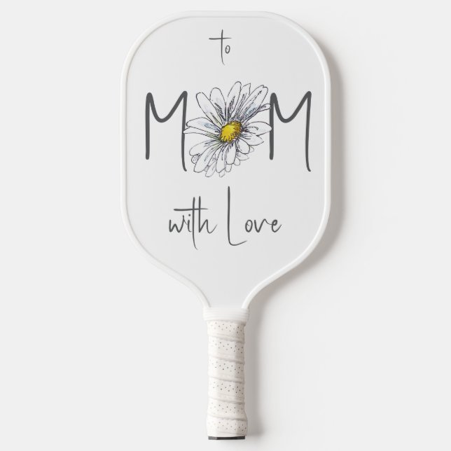 Minimale Wasserfarben-Gasteria-Mutter, genannt Mut Pickleball Schläger (Vorderseite)
