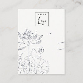 Minimale Wasserlilie Blumenskette Erdnägel Visitenkarte
