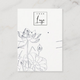 Minimale Wasserlilie Blumenskette Erdnägel Visitenkarte