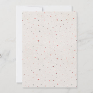 Minimale Watercolor-Herzen-Einladung Einladung