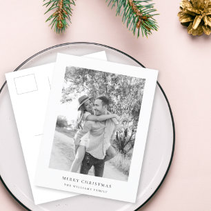 Minimale Weihnachten   Einfaches Schwarz-Weiß-Foto