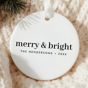Minimale Weihnachten Fröhliche und helle einfach Keramik Ornament