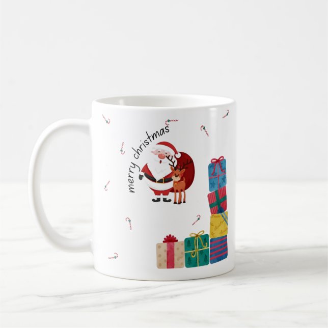 Minimale Weihnachts-Kaffeetasse Kaffeetasse (Links)