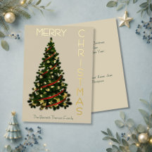 Minimale Weihnachtsbaum-Frohe Weihnachten-Creme &