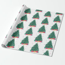Minimale Weihnachtsbaum-Muster-Feiertagsgeschenke