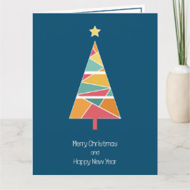 Minimale Weihnachtsbaumkarte Karte