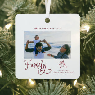 Minimale Weihnachtsfotografie - Whimsical Frohe We Ornament Aus Metall