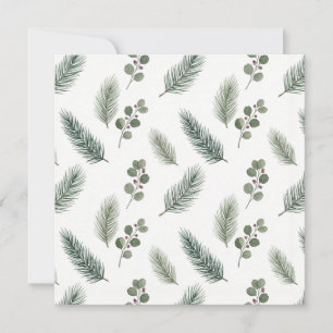 Minimale Weihnachtskiefern-Muster, Skandi-Stil Karte