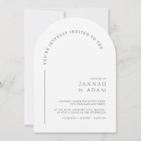 Minimale weiße Architektur Hochzeit